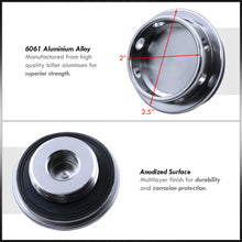 Load image into Gallery viewer, Toyota Aluminum Round Circle Hole Style Oil Cap Gunmetal