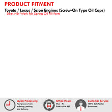 Load image into Gallery viewer, Toyota Aluminum Round Circle Hole Style Oil Cap Gunmetal