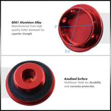 Load image into Gallery viewer, Toyota Aluminum Round Circle Hole Style Oil Cap Red