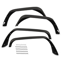 Load image into Gallery viewer, Jeep Wrangler 2007-2017 / Wrangler JK 2018 Front & Rear OE Style Wheel Well Fender Flares Black