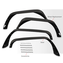 Load image into Gallery viewer, Jeep Wrangler 2007-2017 / Wrangler JK 2018 Front & Rear OE Style Wheel Well Fender Flares Black
