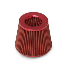 Load image into Gallery viewer, Universal 3" with 2.5" Adapter Air Filter Red Top / Red Body / Red Bottom