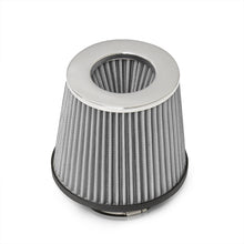 Load image into Gallery viewer, Universal 3" with 2.5" Adapter Air Filter Chrome Top / Silver Body / Chrome Bottom