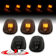 Load image into Gallery viewer, Universal 5 Piece LED Truck SUV Cab Roof Lights Smoke Len (Includes Switch & Wiring Harness)