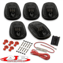 Load image into Gallery viewer, Universal 5 Piece LED Truck SUV Cab Roof Lights Smoke Len (Includes Switch & Wiring Harness)