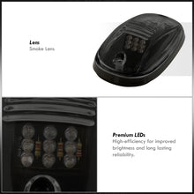 Load image into Gallery viewer, Universal 5 Piece LED Truck SUV Cab Roof Lights Smoke Len (Includes Switch & Wiring Harness)