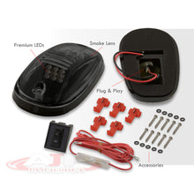 Load image into Gallery viewer, Universal 5 Piece LED Truck SUV Cab Roof Lights Smoke Len (Includes Switch & Wiring Harness)