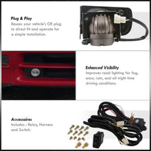 Load image into Gallery viewer, Acura Integra 1994-1997 Front Fog Lights Clear Len (Includes Switch & Wiring Harness)