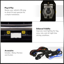 Load image into Gallery viewer, Ford F250 F350 F450 F550 Super Duty 1999-2004 / Excursion 2000-2004 Front Fog Lights Yellow Len (Includes Switch & Wiring Harness)
