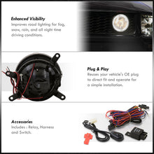 Load image into Gallery viewer, Ford Mustang 2005-2009 Front Halo Fog Lights Clear Len (Includes Switch & Wiring Harness)