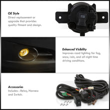 Load image into Gallery viewer, Nissan Altima 4DR 2010-2012 Front Fog Lights Yellow Len (Includes Switch & Wiring Harness)