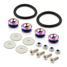 Load image into Gallery viewer, Universal Bumper Quick Release Fasteners Neo Chrome