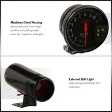 Load image into Gallery viewer, Universal 5" Analog Tachometer Gauge Black (7 Color Display)