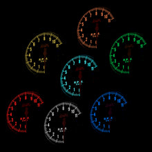 Load image into Gallery viewer, Universal 5" Analog Tachometer Gauge Black (7 Color Display)