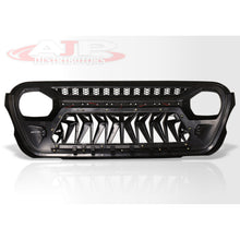 Load image into Gallery viewer, Jeep Wrangler JL 2018-2024 / Jeep Gladiator JT 2020-2024 Front Grille Black with Amber LED Running Lights