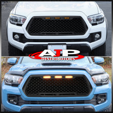 Load image into Gallery viewer, Toyota Tacoma 2016-2021 Front Grille Black with Amber LED DRL Running Lights