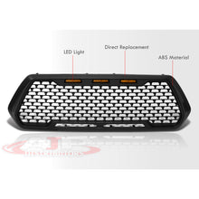 Load image into Gallery viewer, Toyota Tacoma 2016-2021 Front Grille Black with Amber LED DRL Running Lights
