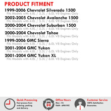 Load image into Gallery viewer, Chevrolet Silverado 1500 1999-2006 / Avalanche 1500 2002-2005 / Suburban 1500 2000-2004 / Tahoe 2000-2004 / GMC Sierra 1999-2006 / Yukon 2001-2004 / Yukon XL 2001-2004 Stainless Steel Shorty Exhaust Header