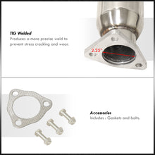 Load image into Gallery viewer, Honda Accord I4 1998-2002 Stainless Steel Resonated Test Pipe