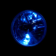 Load image into Gallery viewer, Universal 5¾" Round Diamond Cut Headlights Chrome Housing Clear Len