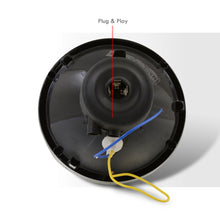 Load image into Gallery viewer, Universal 5¾" Round Diamond Cut Headlights Chrome Housing Clear Len