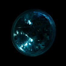 Load image into Gallery viewer, Universal 7" Round Diamond Cut Headlights Chrome Housing Clear Len