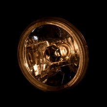 Load image into Gallery viewer, Universal 7" Round Diamond Cut Halo Headlights Chrome Housing Clear Len