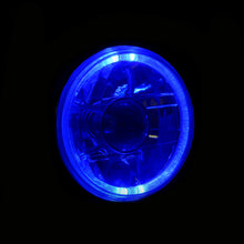 Load image into Gallery viewer, Universal 7" Round Diamond Cut Halo Projector Headlights Chrome Housing Clear Len