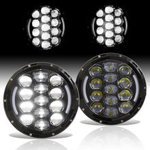Load image into Gallery viewer, Jeep Wrangler 1997-2017 Cree LED Projector Headlights Black Housing Clear Len
