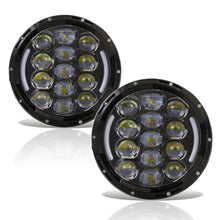 Load image into Gallery viewer, Jeep Wrangler 1997-2017 Cree LED Projector Headlights Black Housing Clear Len