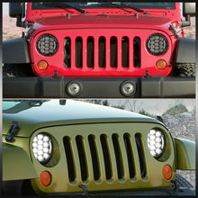 Load image into Gallery viewer, Jeep Wrangler 1997-2017 Cree LED Projector Headlights Black Housing Clear Len