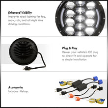 Load image into Gallery viewer, Jeep Wrangler 1997-2017 Cree LED Projector Headlights Black Housing Clear Len