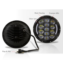 Load image into Gallery viewer, Jeep Wrangler 1997-2017 Cree LED Projector Headlights Black Housing Clear Len