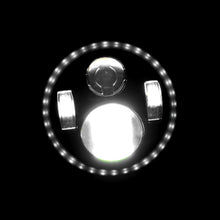 Load image into Gallery viewer, 7" Universal LED Halo Projector Headlights Black Housing Clear Len