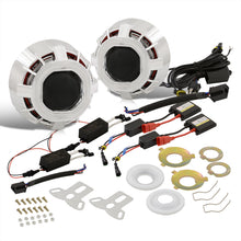 Load image into Gallery viewer, Universal G262S Dual Halo Projector Kit with H1 Bulbs (White Small / Red Big Halo)