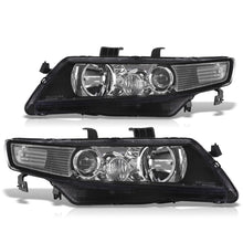 Load image into Gallery viewer, Acura TSX 2004-2008 Factory Style Headlights Black Housing Clear Len Clear Reflector