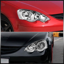 Load image into Gallery viewer, Acura RSX 2002-2004 Factory Style Headlights Chrome Housing Clear Len Clear Reflector
