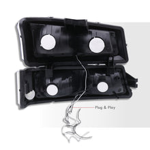 Load image into Gallery viewer, Chevrolet Silverado 2003-2006 LED DRL Bar Factory Style Headlights + Bumpers Black Housing Clear Len Clear Reflector