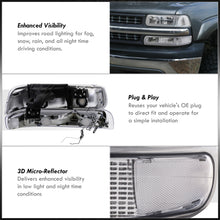 Load image into Gallery viewer, Chevrolet Silverado 1999-2002 / Suburban Tahoe 2000-2006 LED DRL Bar Factory Style Headlights + Bumpers Chrome Housing Clear Len Clear Reflector