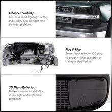 Load image into Gallery viewer, Chevrolet Silverado 1999-2002 / Suburban Tahoe 2000-2006 LED DRL Bar Factory Style Headlights + Bumpers Chrome Housing Smoke Len Clear Reflector