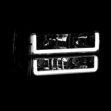 Load image into Gallery viewer, Chevrolet C/K 1500 2500 3500 1988-1993 LED DRL Bar Factory Style Headlights + Bumpers + Corners Chrome Housing Clear Len Amber Reflector