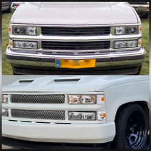 Load image into Gallery viewer, Chevrolet C/K 1500 2500 3500 1988-1993 Factory Style Headlights + Bumpers + Corners Lights Chrome Housing Clear Len Amber Reflector