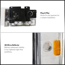 Load image into Gallery viewer, Chevrolet C/K 1500 2500 3500 1988-1993 Factory Style Headlights + Bumpers + Corners Lights Chrome Housing Clear Len Amber Reflector