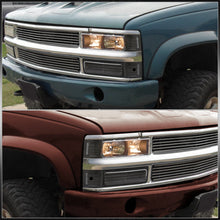 Load image into Gallery viewer, Chevrolet C/K 1500 2500 3500 1988-1993 Factory Style Headlights + Bumpers + Corners Lights Black Housing Clear Len Clear Reflector (All Black Bumpers)