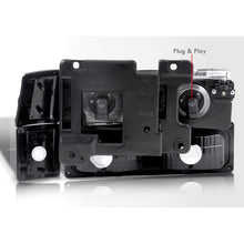 Load image into Gallery viewer, Chevrolet C/K 1500 2500 3500 1988-1993 Factory Style Headlights + Bumpers + Corners Lights Black Housing Clear Len Clear Reflector (All Black Bumpers)