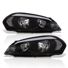 Load image into Gallery viewer, Chevrolet Impala 2006-2013 LED DRL Bar Factory Style Headlights Black Housing Clear Len Clear Reflector