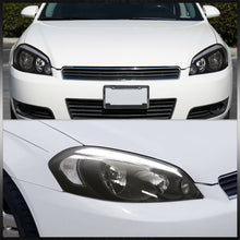 Load image into Gallery viewer, Chevrolet Impala 2006-2013 LED DRL Bar Factory Style Headlights Black Housing Clear Len Clear Reflector