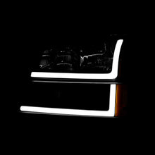 Load image into Gallery viewer, Chevrolet Silverado 2003-2006 LED DRL Bar Factory Style Headlights + Bumpers Black Housing Clear Len Amber Reflector