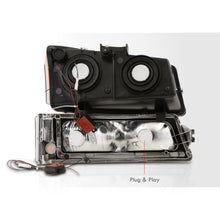 Load image into Gallery viewer, Chevrolet Silverado 2003-2006 LED DRL Bar Factory Style Headlights + Bumpers Chrome Housing Clear Len Amber Reflector