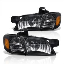 Load image into Gallery viewer, Chevrolet Venture 1997-2005 Factory Style Headlights Black Housing Clear Len Amber Reflector